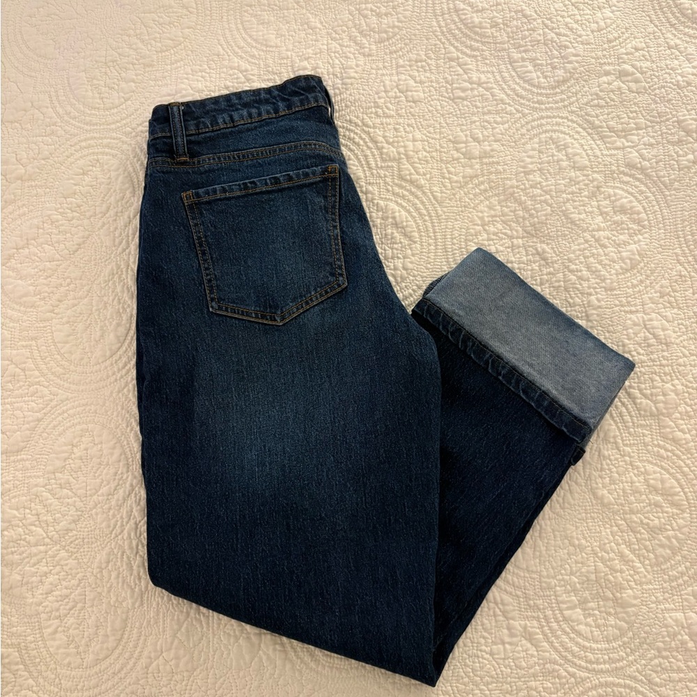 Women’s Dark wash Cuffed Ankle Jeans size 5